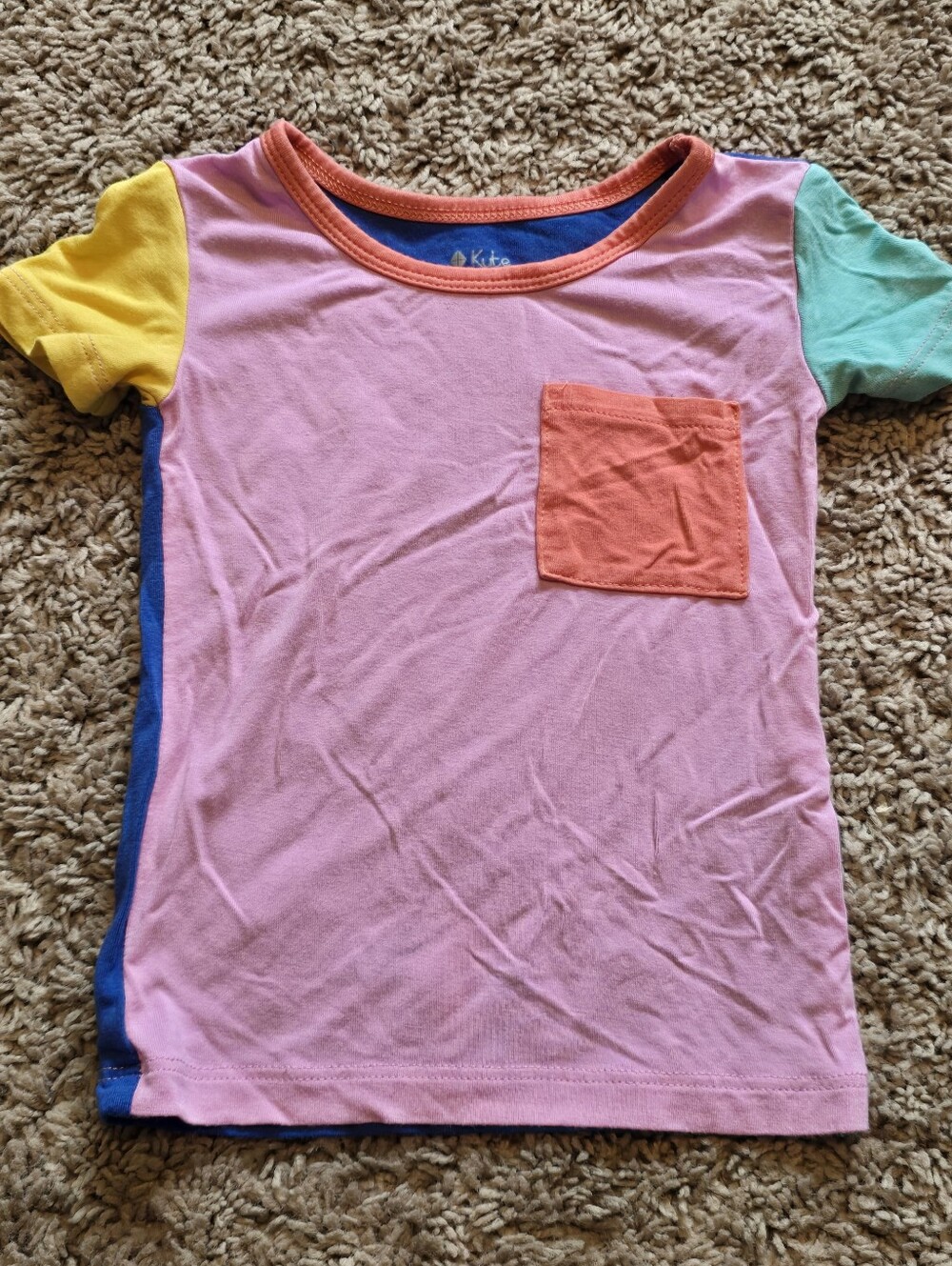 Kyte Baby Bamboo Colorblock Pocket Tee - 18-24M